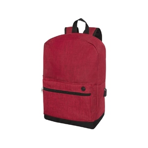 Бизнес-рюкзак для ноутбука 15,6" Hoss, heather dark red с логотипом