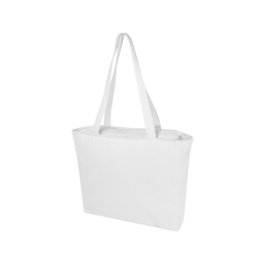 Weekender эко-сумка из переработанного материала Aware™ плотностью 500 г/м² - Белый с логотипом