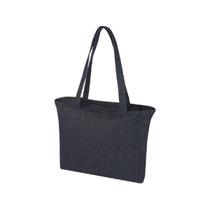 Weekender эко-сумка из переработанного материала Aware™ плотностью 500 г/м² - Джинс с логотипом