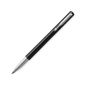 Ручка роллер «Parker Vector Standard Black CT», черный с логотипом