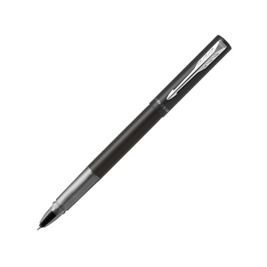 Ручка-роллер Parker Vector XL Black CT, стержень: F, цвет чернил:black, в подарочной упаковке с логотипом