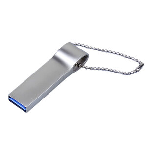 USB 2.0-флешка на 128 Гб с мини чипом, компактный дизайн, боковое отверстие для цепочки с логотипом