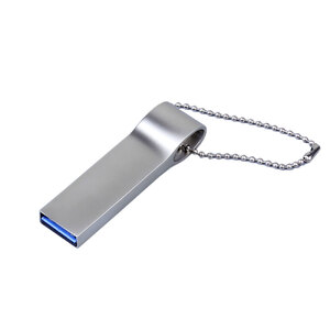 USB 2.0-флешка на 32 Гб с мини чипом, компактный дизайн, боковое отверстие для цепочки с логотипом