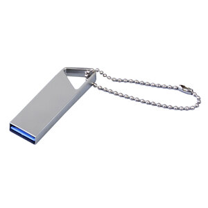 USB 2.0-флешка на 32 Гб с мини чипом, компактный дизайн, отверстие треугольной формы для цепочки с логотипом