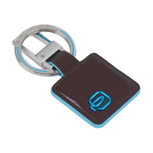 Брелок для ключей, Piquadro Blue Square, Коричневый с логотипом