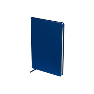 Ежедневник недатированный А5 "Megapolis Velvet New", синий с логотипом