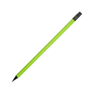 Карандаш чернографитовый трехгранный Blackie 3D, светло-зеленый (Р) с логотипом