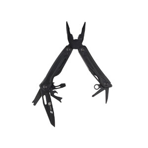 Мультитул Stinger, 100x40 мм, 11 функций, сталь, чёрный, в комплекте нейлоновый чехол