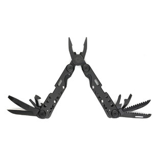 Мультитул Stinger, 105x40 мм, 13 функций, сталь, чёрный, в комплекте нейлоновый чехол