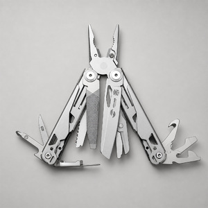 Мультитул Stinger, 107 х 40 мм, 20 функций, нержавеющая сталь, серебристый, в комплекте нейлоновый чехол, в картонной коробке с логотипом