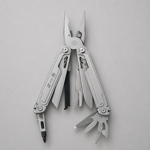 Мультитул Stinger, 113 х 22 мм, 21 функция, сталь, серебристый, в картонной коробке, в комплекте нейлоновый чехол с логотипом