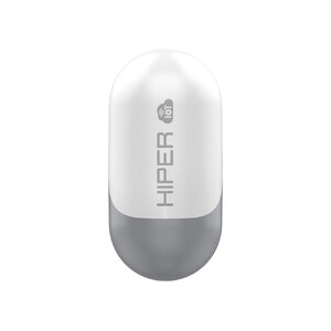 Беспроводные наушники HIPER TWS Smart IoT M1 (HTW-M10) Bluetooth 5.1 гарнитура, Серый (Р) с логотипом