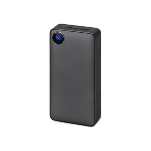 Внешний аккумулятор «Mild Pro» c быстрой зарядкой QC/PD, 20 000 mAh, серый (Р) с логотипом