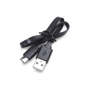 Кабель USB 2.0 A - USB Type-C, черный с логотипом