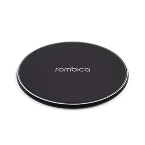 Беспроводное зарядное устройство Rombica  «NEO Core Quick» c быстрой зарядкой, черный (с лого) (Р) с логотипом