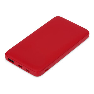 Внешний аккумулятор "Powerbank C2", 10000 mAh, красный с логотипом