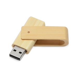 USB-флешка 2.0 на 16 Гб «Eco», наутральный с логотипом