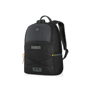 Рюкзак WENGER Trayl 15.6", чёрный, переработанный ПЭТ, 34 x 20 x 45 см, 22 л. с логотипом