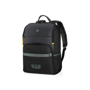 Рюкзак WENGER Move 16", чёрный, переработанный ПЭТ, 33 x 19 x 44 см, 22 л с логотипом