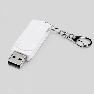 Флешка USB 3.0 Варуна на 32 ГБ, крапчатый белый с логотипом