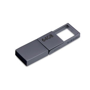 USB 3.0-флешка на 64 Гб с разъемами USB-A и Type-C, серебристый с логотипом