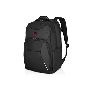 Рюкзак WENGER Cosmic 17", чёрный, переработанный ПЭТ/ПВХ/полиэстер, 34 x 23 x 49 см, 30 л с логотипом