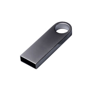 USB 3.0-флешка на 128 Гб с мини чипом и круглым отверстием, серебристый с логотипом
