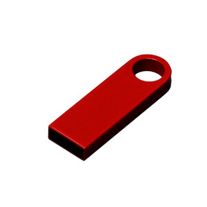 USB 3.0-флешка на 32 Гб с мини чипом и круглым отверстием, красный с логотипом