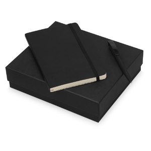 Подарочный набор Moleskine Amelie с блокнотом А5 Soft и ручкой, черный с логотипом