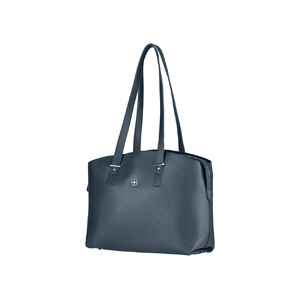 Сумка женская WENGER RosaElli с карманом для ноутбука 14", синяя, полиэстер, 37 x29x19 см