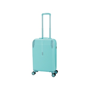 Чемодан TORBER В Отпуск, бирюзовый, ABS-пластик, 41 х 25 х 61 см, 48 л, 2,7 кг с логотипом