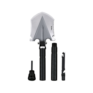 Складная мини лопата Nextool, черная (NE20013) с логотипом