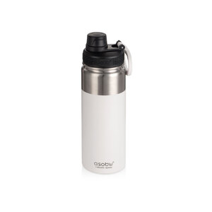Вакуумная термобутылка «ALPINE FLASK», 530 мл, белый с логотипом