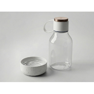 Бутылка для воды 2-в-1 «Dog Bowl Bottle» со съемной миской для питомцев, 1500 мл, белый