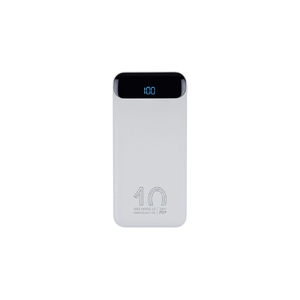RIVACASE VA2540 (10 000mAh), QC/PD 20W внешний аккумулятор с дисплеем, белый 12/48
