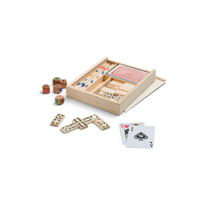 PLAYTIME. Игровой набор, 4 в одном, Натуральный светлый с логотипом