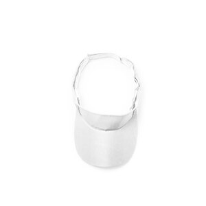 Козырек WIZER из мягкой микрофибры, белый с логотипом