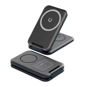 Складная беспроводная (15W) зарядная станция "Slap" с MagSafe с логотипом