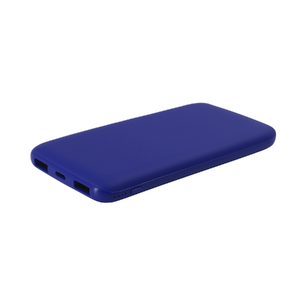 Внешний аккумулятор Bplanner Power 2 ST, софт-тач, 10000 mAh (Синий) с логотипом