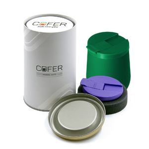 Набор Cofer Tube NEO DUO CO12s (М) grey (зеленый с фиолетовым) с логотипом