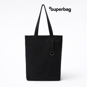 Шоппер/рюкзак Superbag Transformer, с молнией и двумя отделениями (черный) с логотипом