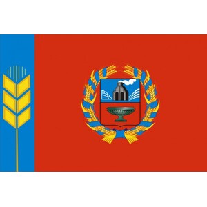 Флаг субъекта РФ Алтайский край с логотипом