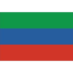 Флаг субъекта РФ Республика Дагестан с логотипом