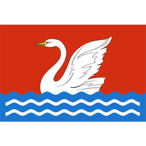 Флаг города Долгопрудный с логотипом