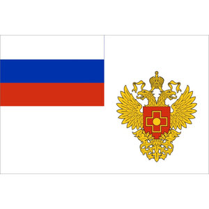 Флаг Федерального медико-биологического агентства с логотипом