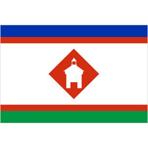 Флаг города Якутск с логотипом