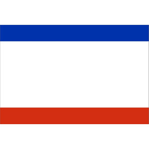 Флаг субъекта РФ Республика Крым с логотипом
