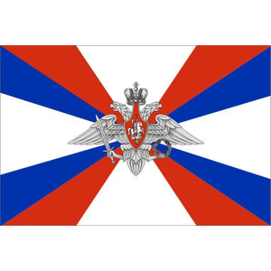Флаг Министерства Обороны РФ с логотипом