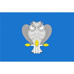 Флаг города Новый Уренгой с логотипом