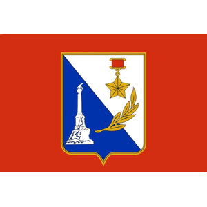 Флаг субъекта РФ Севастополь с логотипом